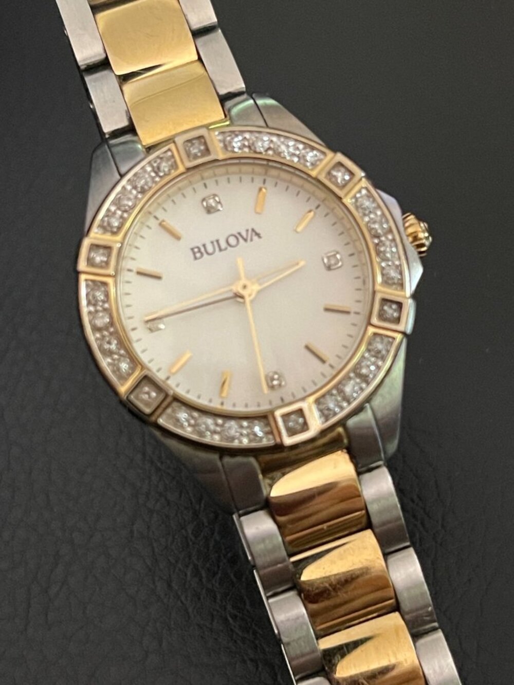 Bulova Two Tone Stainless Steel Ladies Watch